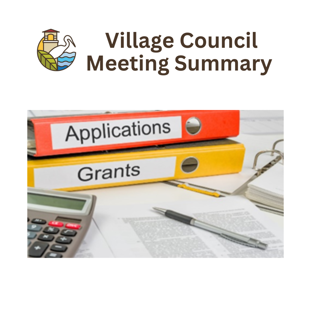 Village council meeting summary