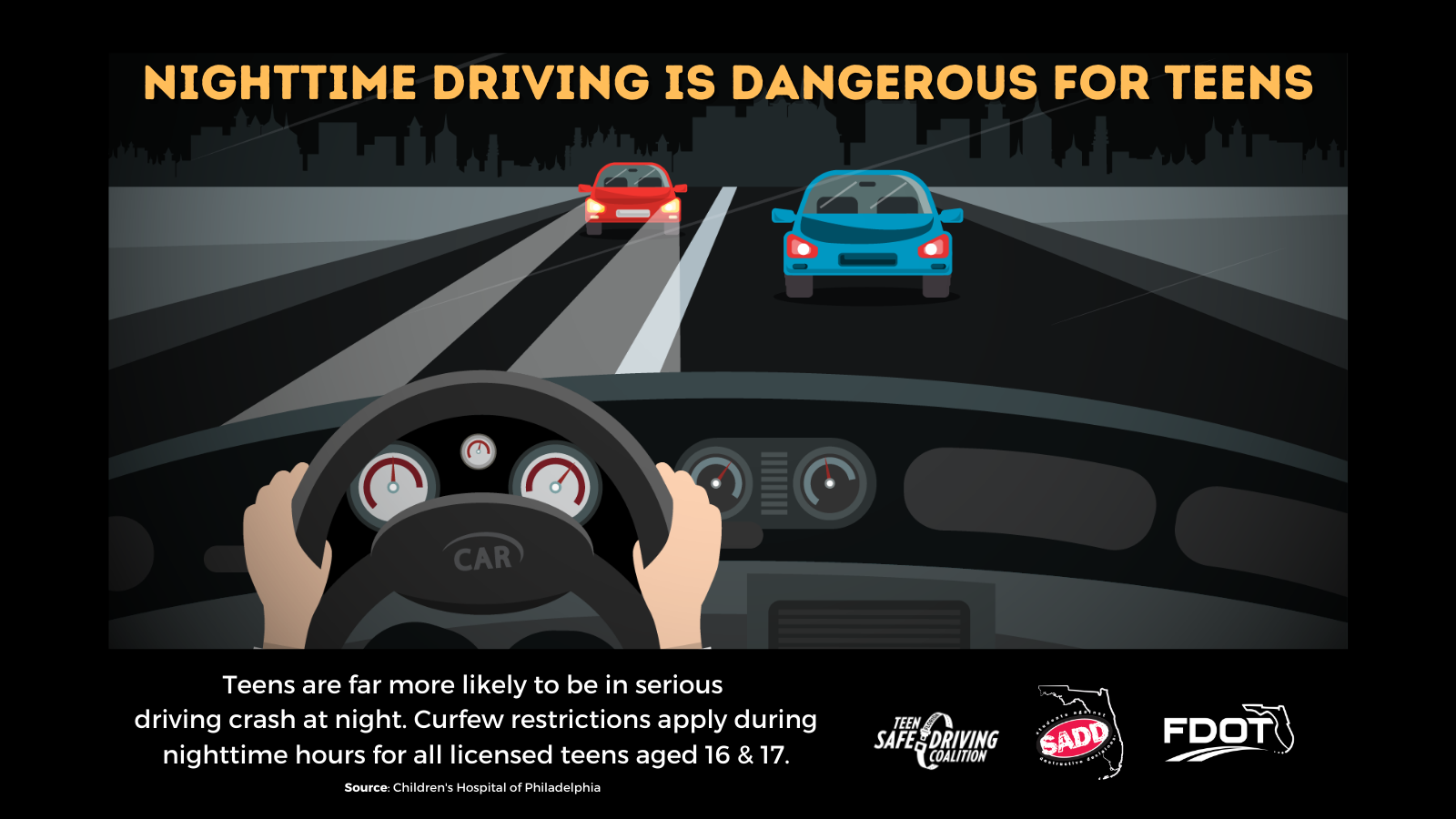 Nighttime driving can be dangerous for teens