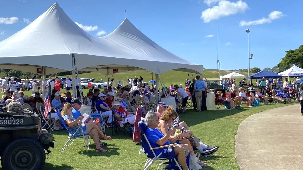 Veterans Day Celebration Crowd